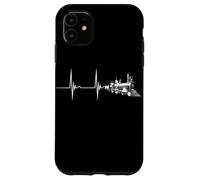 Railroad Heartbeat EKG Pulse Old Steam Locomotive Train Case for iPhone 11