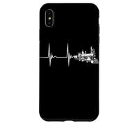 Railroad Heartbeat EKG Pulse Old Steam Locomotive Train Case for iPhone XS Max