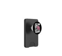 Railroad Passion Just A Girl Who Loves Trains Steam Engine PopSockets PopWallet for MagSafe