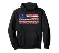 Railroad Steam Engine Train Lovers American USA Gift Railfan Pullover Hoodie