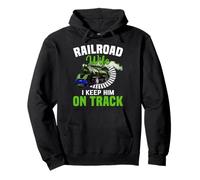 Railroad Wife I Keep Him On Track Pullover Hoodie
