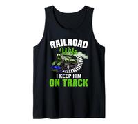 Railroad Wife I Keep Him On Track Tank Top