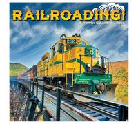 Railroading 2026 12" x 12" Wall Calendar