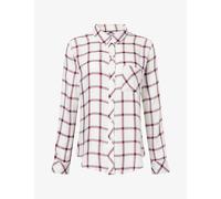 Rails Womens Rails Hunter Check-Print Wovem Shirt Ivory Cardinal S
