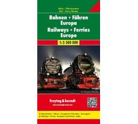 Railways + Ferries Railway Map Europe