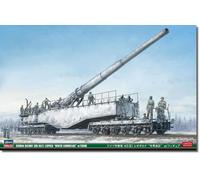 Railway Gun Leopold, Winter Camouflage 1:72 Plastic Model Kit HASEGAWA