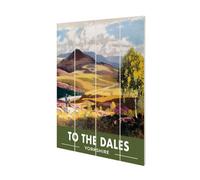Railway Museum To The Dales Yorkshire Small Wood Print Multicoloured (59Cm X 40Cm)