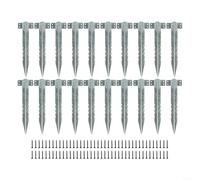 Railway Sleeper Brackets Metal Garden Sleeper Brackets Set Garden Railway Sleeper Support Brackets With Screws For Raised Bed Construction Landscape Edging Border Installation(20pcs)