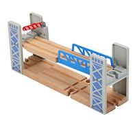 Railway Toys Set with Double Deck Bridge, Wooden Accessories, Overpass - Kids' Toys & Children's Gifts