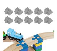 Railway Track Adapter Set - Wooden Connector Accessories, Interactive Extension Link Parts | Educational Train Connection Parts for Preschool Daycare, Apprentice Game