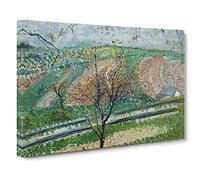 Railway Track By Richard Gerstl Classic Painting Canvas Wall Art Print Ready to Hang, Framed Picture for Living Room Bedroom Home Office Décor, 24x16 Inch (60x40 cm)