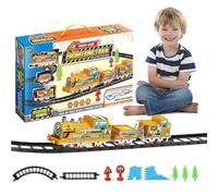 Railway Track Set,Assemble Electric Educational Train Sets Safely | Colorful Railway Tracks Holiday Gift For Practical Logical Thinking And Ima Ability