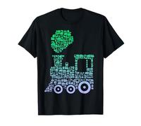 Railway Train Silhouette Icon Train Buff Gear | Boys Train T-Shirt