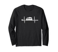 Railway Train Zigzag Line Steam Loc Long Sleeve T-Shirt