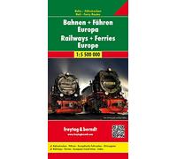 Railways + Ferries Railway Map Europe