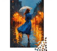 Rain And Amber - Walking Through The Memory Lights 1000 Piece Jigsaw Puzzle, 70x50cm/1000pcs, for Adults, Quiet Home Activity, Evening Leisure And Year-Round Leisure