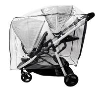 Rain and Wind Cover for Graco Ready2Grow LX 2.0 Double Stroller by SASHA'S - Clear, Ventilation Holes, Maximum Coverage, Made in USA (Stroller not Included)