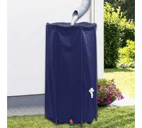 Rain Barrel Blue PVC 100L. Collapsible Garden Water Tank with Spigot 100x120cm.