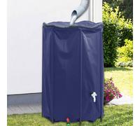 Rain Barrel Collapsible 1000L PVC Blue 100x120cm with Spigot & Mesh Filters Eco
