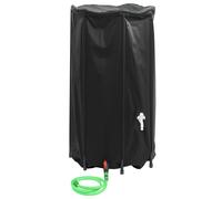 Rain Barrel Collapsible Dark Green PVC 100 x 120cm 1000L with Spigot mesh inlet.