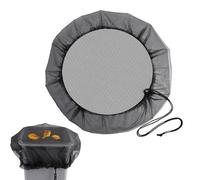 Rain Barrel Cover - Mesh Polyester Water Barrel Strainer, Adjustable Rain Bucket Top Catcher, Rain Collector Protective Covers with Drawstring, Water Barrel Filter Cover for Water Protection