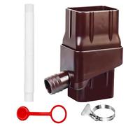 Rain Barrel Diverter - 340G Heavy Duty Downpipe Set, Adjustable Filter Valve, Eco-Friendly Rainwater Collector, 2 x 3" Standard Downpipe | Easy to Install Harvest System for Sustainability