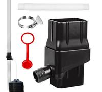 Rain Barrel Diverter Kit - Durable Pvc Downspout Adapter, Efficient Filtration Strainer Valve, Adjustable Connector System | Ideal for Home Garden Water Recycling Harvest Tank Outdoor Irrigation Setup