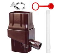 Rain Barrel Diverter - Rain Barrel Diverter Kit | Downspout with Colander Filtration Valve, Eco-Friendly Adjustable for 2x3 Inch Standard Downspouts, Black