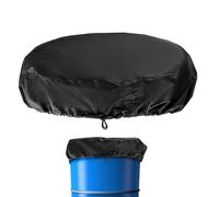 Rain Barrel Lid, 55 Gallon Drum Cover,Rain Collection Barrel Protector,Barrels Lid Cover,Waterproof Bin Covers With Drawstring,Adjustable Bucket Protector,Storage Container Covers For Outdoor