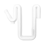 Rain Barrel Overflow Hose - Rain Barrel Overflow Hose Extension | Elbow Outlet Flow over Flow | 6.38x1.97x6.18 Inches, White Fittings
