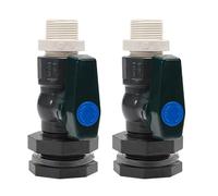 Rain Barrels Spigot Set Practical 3/4 Inches GHT Valves with Bulkhead Fitting Adapter for Water Tanks and Pools Leakproof Water Spout