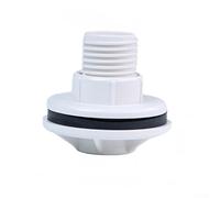 Rain Barrels to Drip Irrigation Adapter, 20mm 25mm Water Tank Connector, Reinforced Plastic Tank Outlet Fitting for Rainwater Collection, IBC Container(25mm-White)