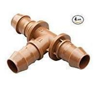 Rain Bird BT50/4PK Drip Irrigation 1/2" Barbed Tee Fitting, 4-Pack x 2