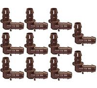 Rain Bird Drip Hose Connector, Hose, except, 17 mm, 3/4, 10 pieces (elbow 17-17)