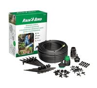 Rain Bird Drip Watering Starter Kit with BSP Connection, 100 Feet / 30m Tubing, 10 x 1 GPH Spot Watering Emitters, Waters up to 10 Plants