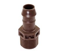 Rain Bird Dripline XFD Drip Pipe 16 mm, 33 cm - Pressure Compensating + Self-Cleaning, 2.3 l/h Above Ground XFF Connector Elbow T-piece Coupling Adapter (XFF-MA-050 Adapter 1/2 AG)