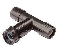 Rain Bird EFTFHT-1SM EFTFHT-1S Drip Irrigation Adapter, Female Hose Thread x Easy, Fits All 1/2" and 5/8" Tubing, Black, Tee 3/4" FHT x Universal
