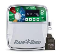 Rain-Bird ESP-TM2 Indoor Outdoor Irrigation WiFi Zone Controller Timer Box and Link Lnk WiFi Mobile Wireless Smartphone Upgrade Module Sprinkler System (6 Zone)