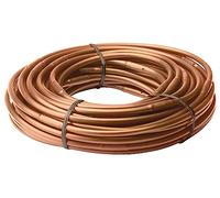 Rain Bird ET25-50S2 Drip Irrigation Pressure Compensating 1/4" Emitter Tubing, 12" Emitter Spacing, 50' Roll, Brown