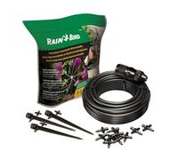 Rain Bird POTTEDKIT Drip Irrigation Container/Potted Plant Watering Kit, Connects to Faucet/Garden Hose, 1/4" Drip Tubing, 360° Micro Bubblers, T-Fittings and Pressure Regulator