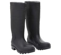vidaXL Rain Boots Waterproof Wellies Outdoor Garden Shoes Black Size 40 PVC