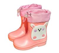 Rain Boots Children's Lightweight Non-Slip Outdoor Wellington Boots Feather Light and Waterproof Medium Boots Cute Dinosaur Rain Shoes Comfortable All-Weather Children's Boots for Boys and Girls, pink