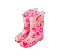 Rain Boots Children's Wellington Boots with Non-Slip Profile Sole Waterproof Children's Boots Quick-Drying Wellington Boots Outdoor Rain Shoes for Slip-On Rubber Shoes for Mud and Rain, Hot Pink1, 4.5