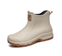 Rain Boots for Unisex Knee-High Sport Boot Ladies Rubber Festival Eva/PVC Footbed Snow Outdoor Wellies Wellington Outdoors Garden Walking Beige