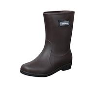 Rain Boots for Women Men Women's Glossy Boot Fashion Comfortable Eva/PVC Footbed Snow Outdoor Festival Adults Black Welly Outdoors Garden Walking