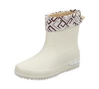 Rain Boots For Women, Waterproof Boots Women, Warm Fleece Lined Winter Booties Fashion Solid Color Non-Slip Sole Ankle Snow Booties Casual Round Toe Outdoor Rain Shoes