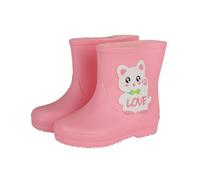 Rain Boots Kids Boys Girls Toddlers Wellies Waterproof Non-Slip Wellington Boots for Outdoor Dinosaur Cartoon Pattern for Wider Calf Fitting Dog Walking Shoes for Festivals Garden (8.5 Toddler) Pink