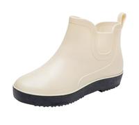 Rain Boots Women's Short Wellington Boots Half Boots - Platform Non-Slip Garden Shoes Rain Boots Half Length Boots - Flat Comfortable Cooking Shoes Rubber Shoes for Women Fishing Boots Outdoor Shoes