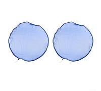 Rain Butt Net 2 Pack for Outdoor For Water Collection with 95 cm Nylon Mesh Cover and Adjustable Elastic Band to Block Leaves Twigs Bugs and Critters (blue)