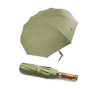 Rain Cats Folding Travel Windproof For Rain, 10 Ribs Automatic Compact for Backpack, Collapsible Umbrella for Men Women (Olive-46 Inches)